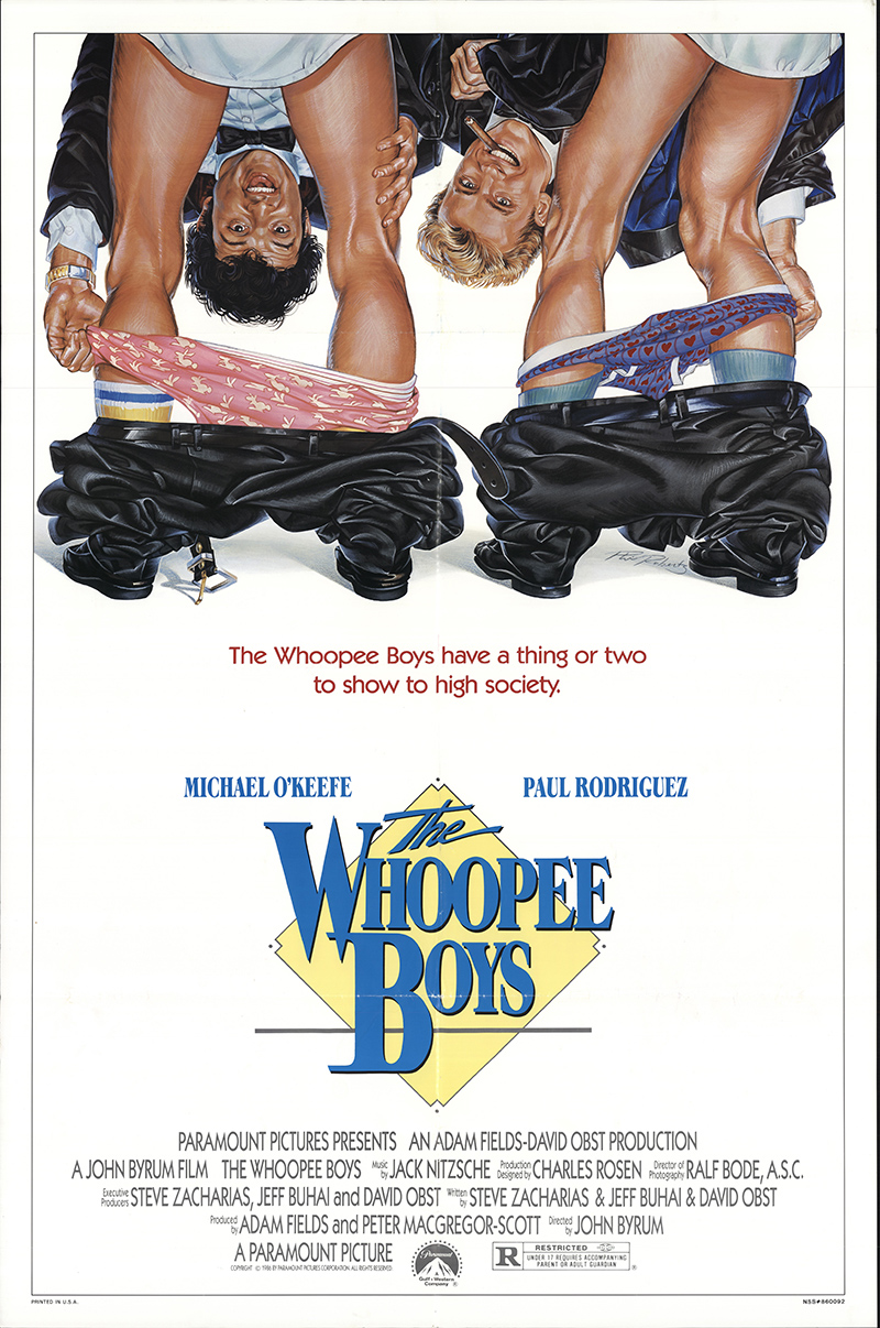 Michael O'Keefe and Paul Rodriguez in The Whoopee Boys (1986)