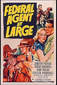 Roy Barcroft, Dorothy Patrick, Robert Rockwell, and Kent Taylor in Federal Agent at Large (1950)