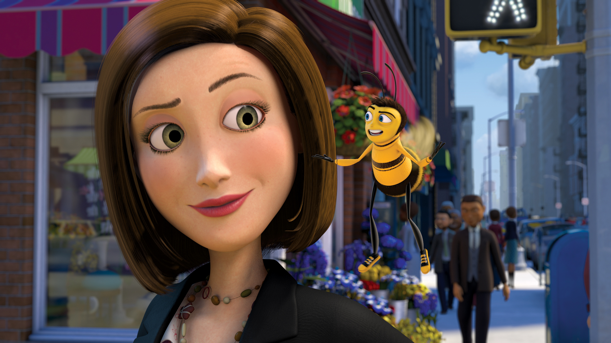 Renée Zellweger and Jerry Seinfeld in Bee Movie (2007)