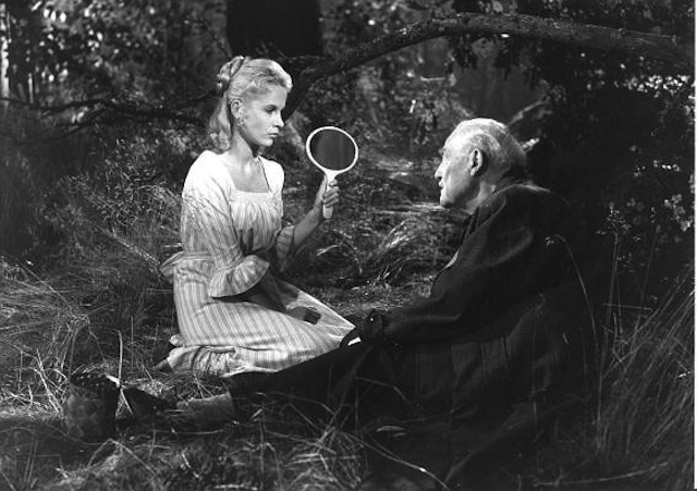 Bibi Andersson and Victor Sjöström in Wild Strawberries (1957)