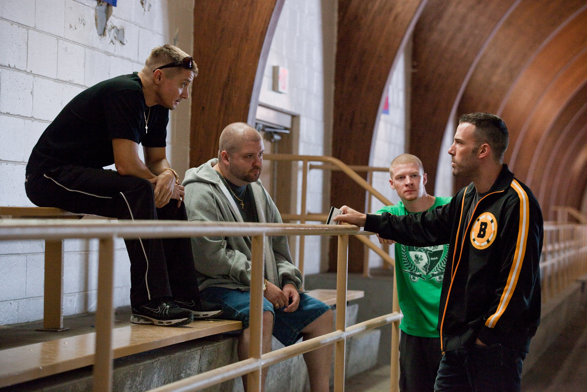 Ben Affleck, Jeremy Renner, George Carroll, and Owen Burke in The Town (2010)