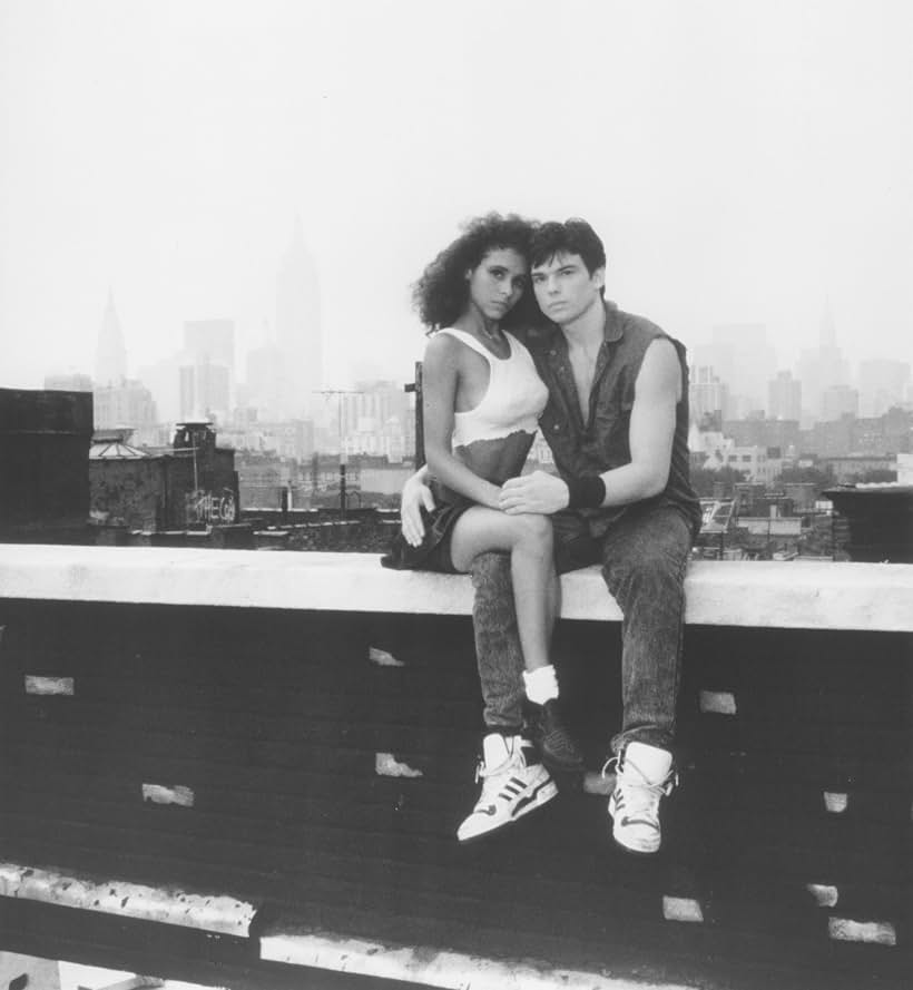 Jason Gedrick and Troy Byer in Rooftops (1989)