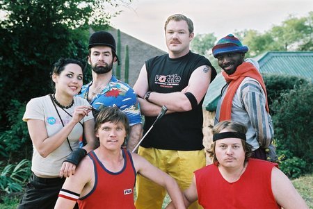 Rob van Vuuren, José Domingos, Brendan Jack, Elliot Makhubo, Garth Breytenbach, and Nova Rudder in Footskating 101 (2007)