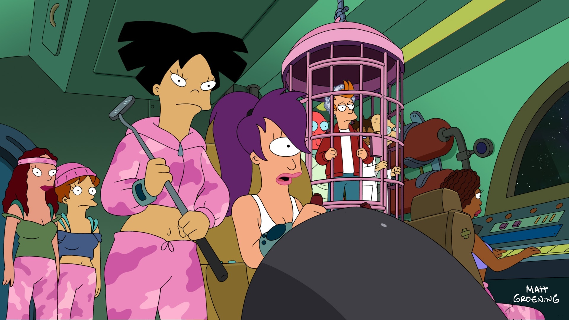 Katey Sagal, Phil LaMarr, Dawnn Lewis, Lauren Tom, and Billy West in Futurama: Into the Wild Green Yonder (2009)