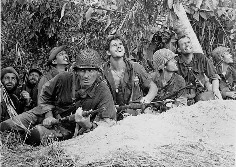 Jeff Chandler, Peter Brown, Ty Hardin, Will Hutchins, Pancho Magalona, and Vaughan Wilson in Merrill's Marauders (1962)