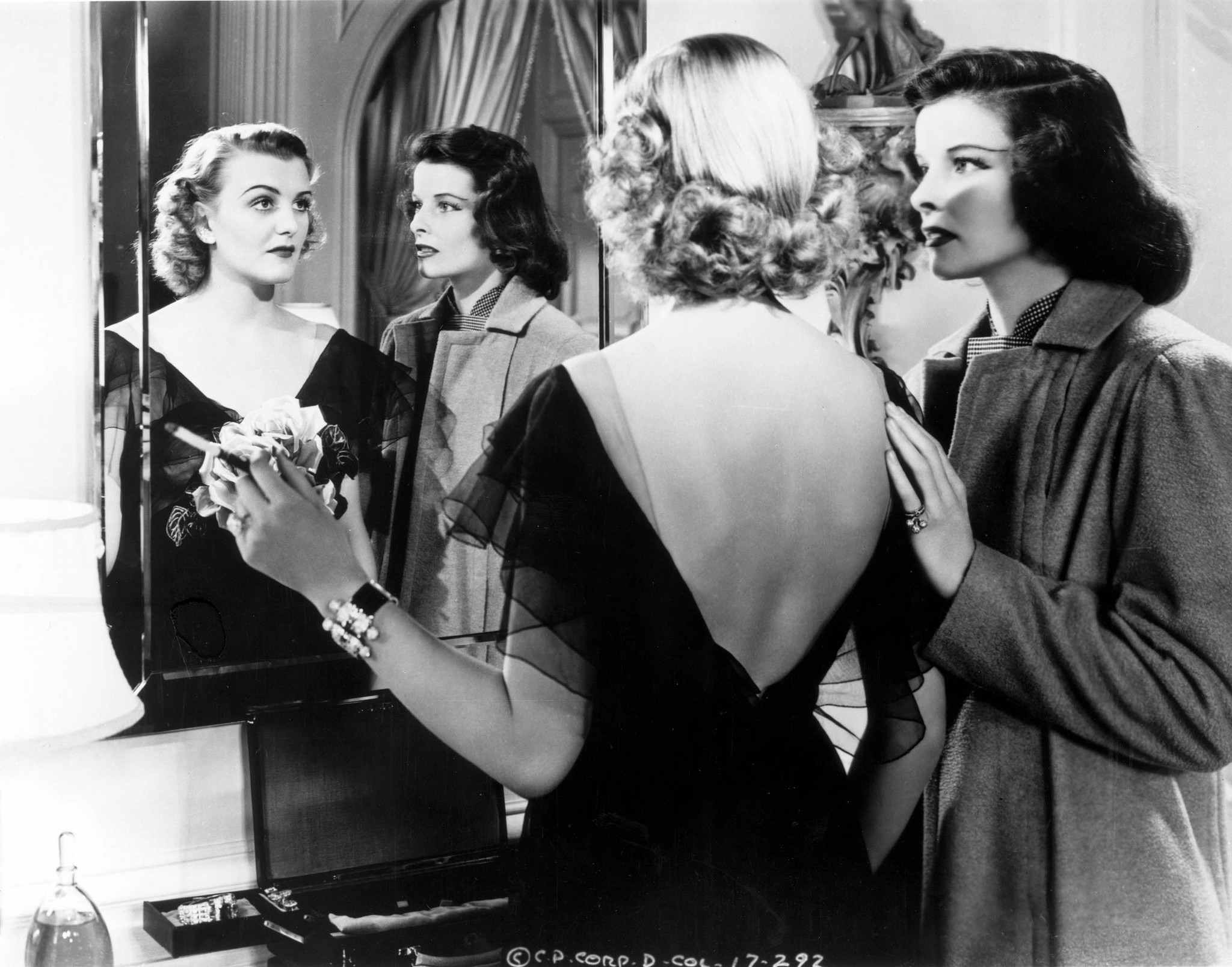 Katharine Hepburn and Doris Nolan in Holiday (1938)