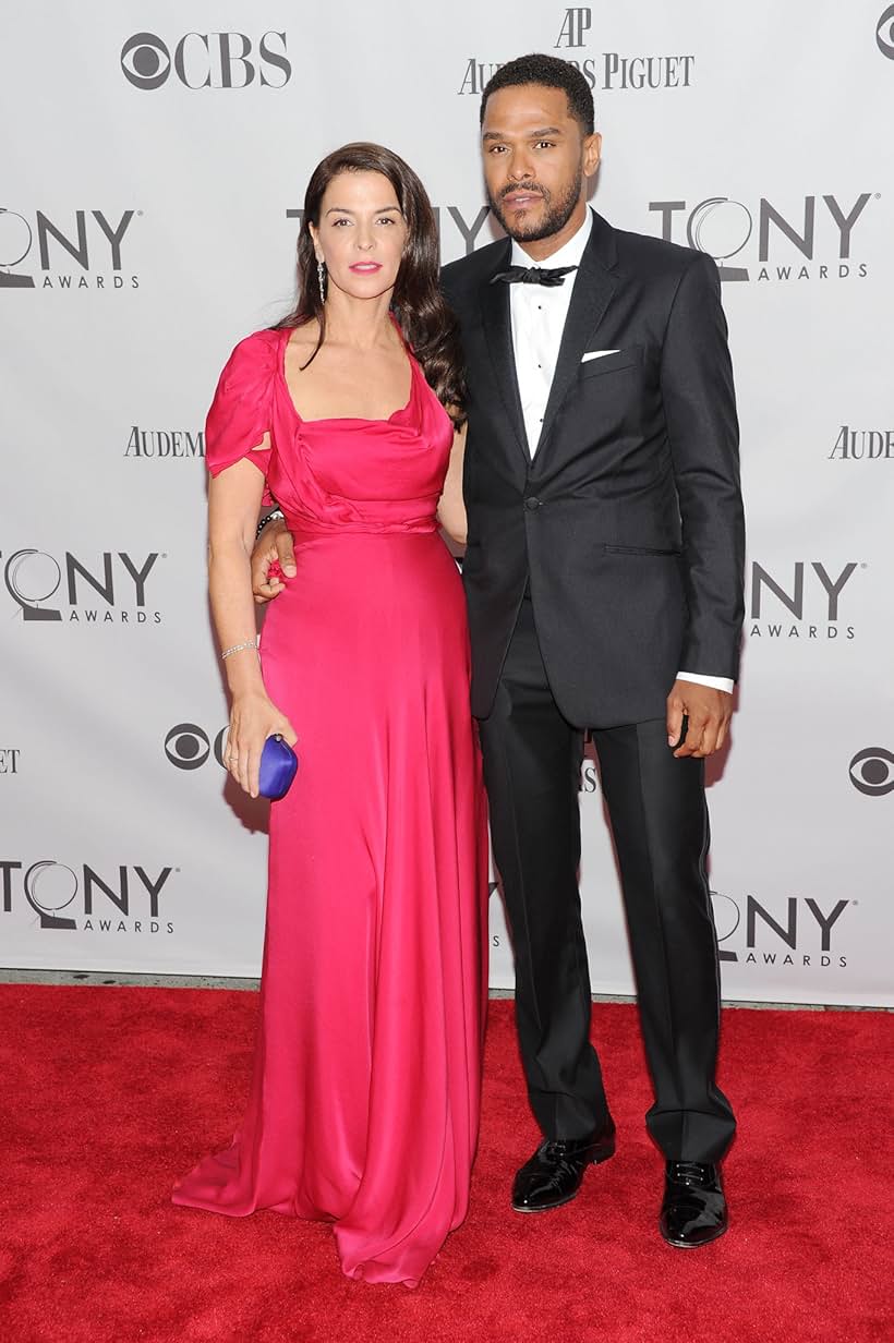 Annabella Sciorra and Maxwell at an event for The 65th Annual Tony Awards (2011)