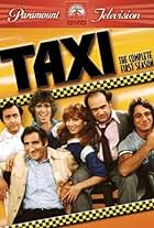 Danny DeVito, Marilu Henner, Jeff Conaway, Tony Danza, Andy Kaufman, and Judd Hirsch in Taxi (1978)