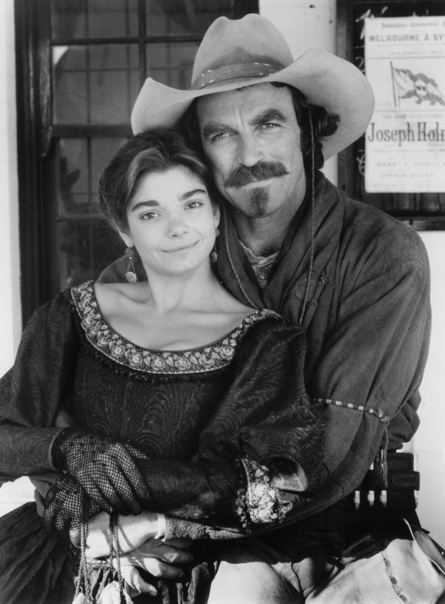 Laura San Giacomo and Tom Selleck in Quigley Down Under (1990)