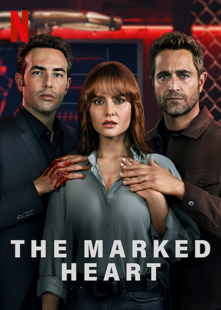 Michel Brown, Ana Lucía Domínguez, and Sebastián Martínez in The Marked Heart (2022)