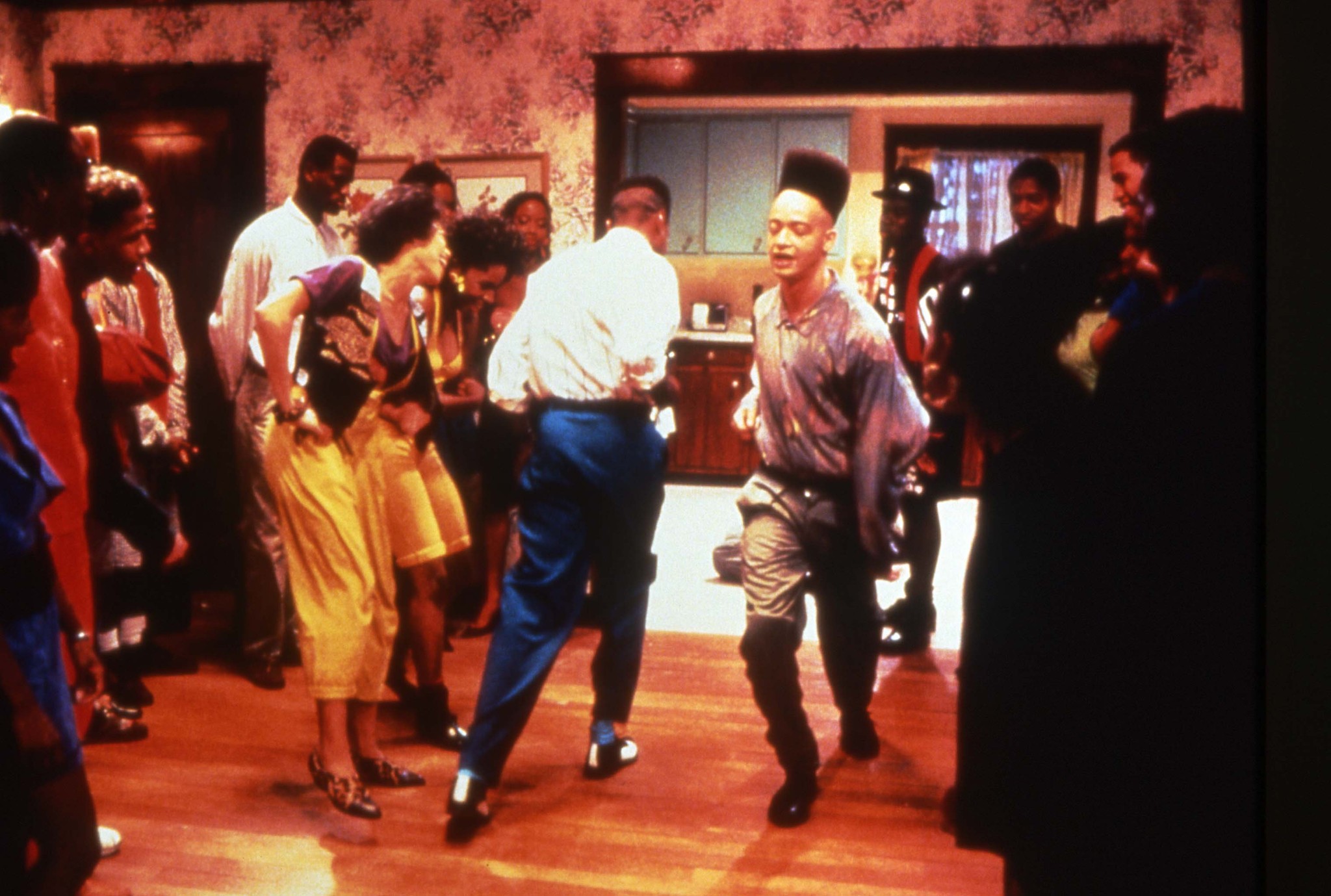 Tisha Campbell, A.J. Johnson, Christopher Martin, Daryl Mitchell, Christopher Reid, and Ronn Riser in House Party (1990)