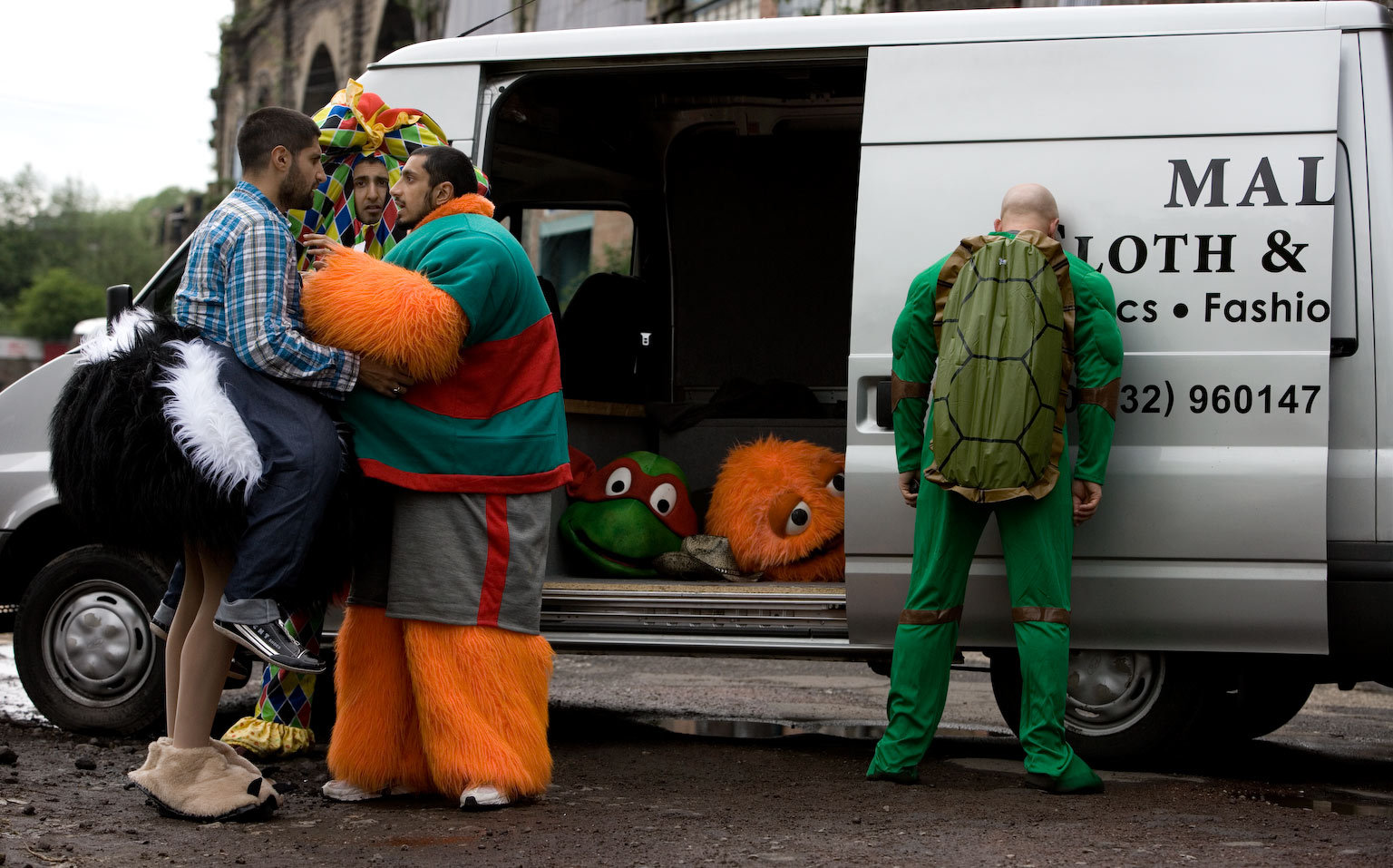 Nigel Lindsay, Kayvan Novak, Riz Ahmed, and Arsher Ali in Four Lions (2010)