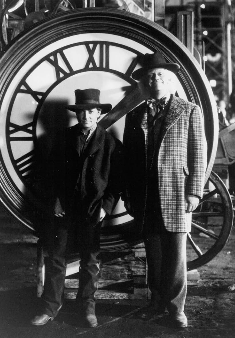 Michael J. Fox and Christopher Lloyd in Back to the Future Part III (1990)