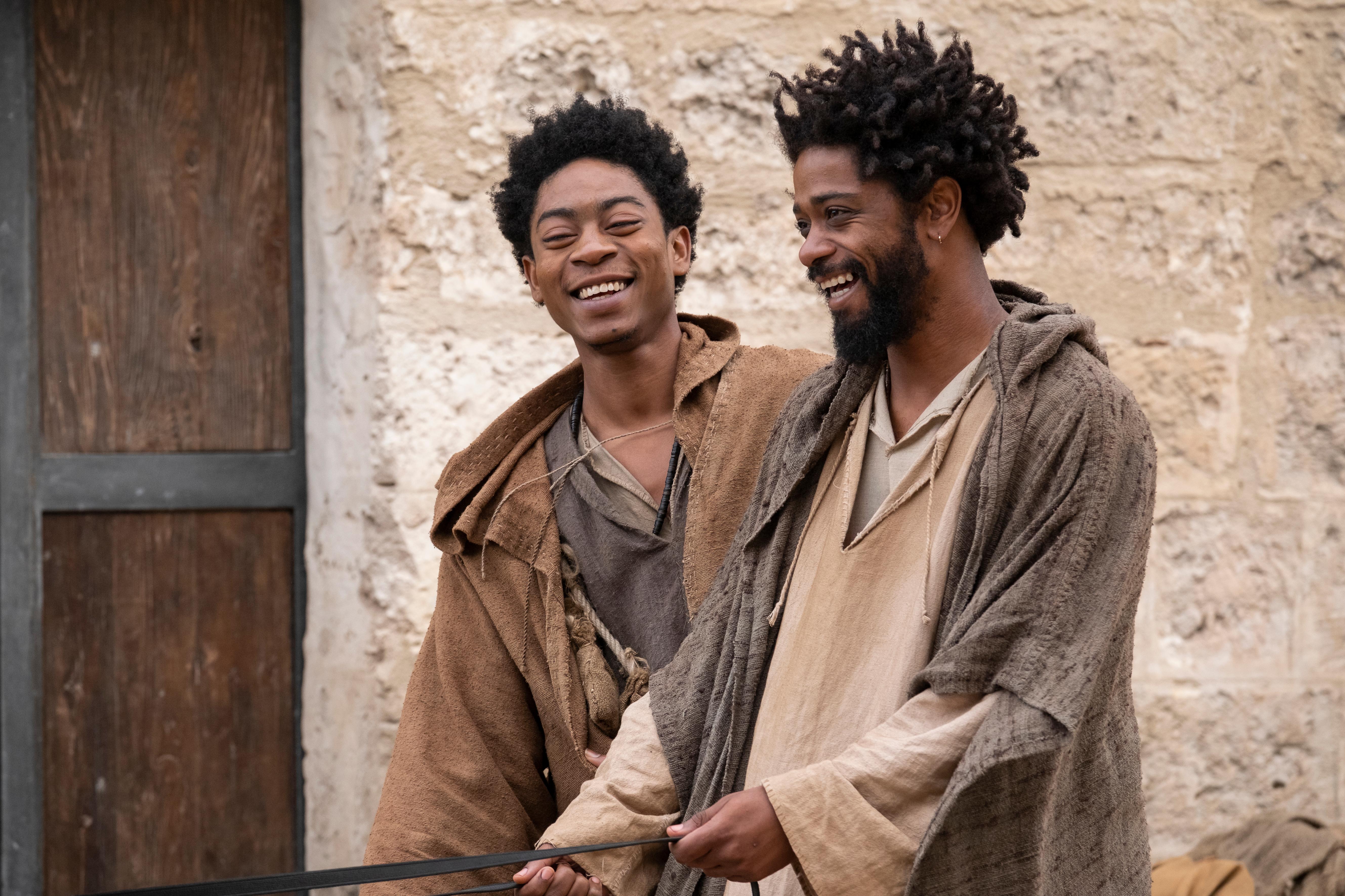 LaKeith Stanfield and RJ Cyler in The Book of Clarence (2023)