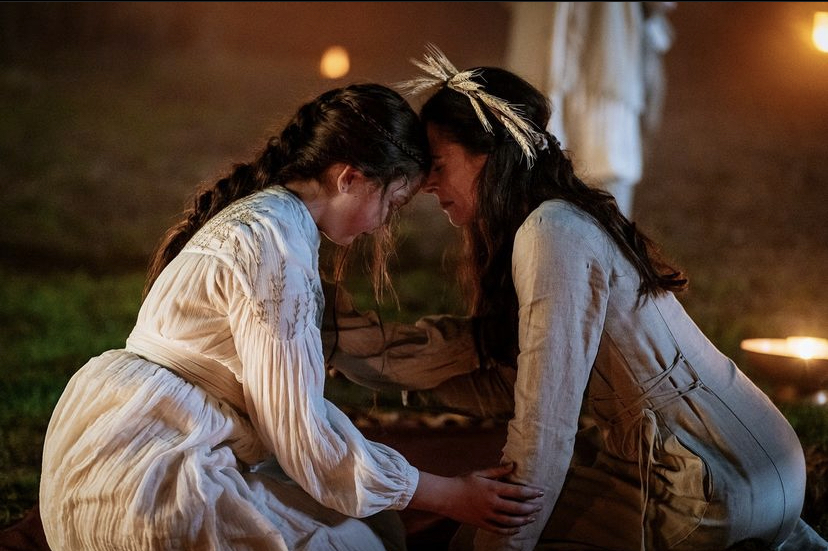 Elaine Cassidy and Hazel Doupe in Sanctuary: A Witch's Tale (2024)