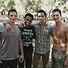 Michael Steger, Ryan Lochte, Matt Lanter, and Tristan Mack Wilds in 90210 (2008)