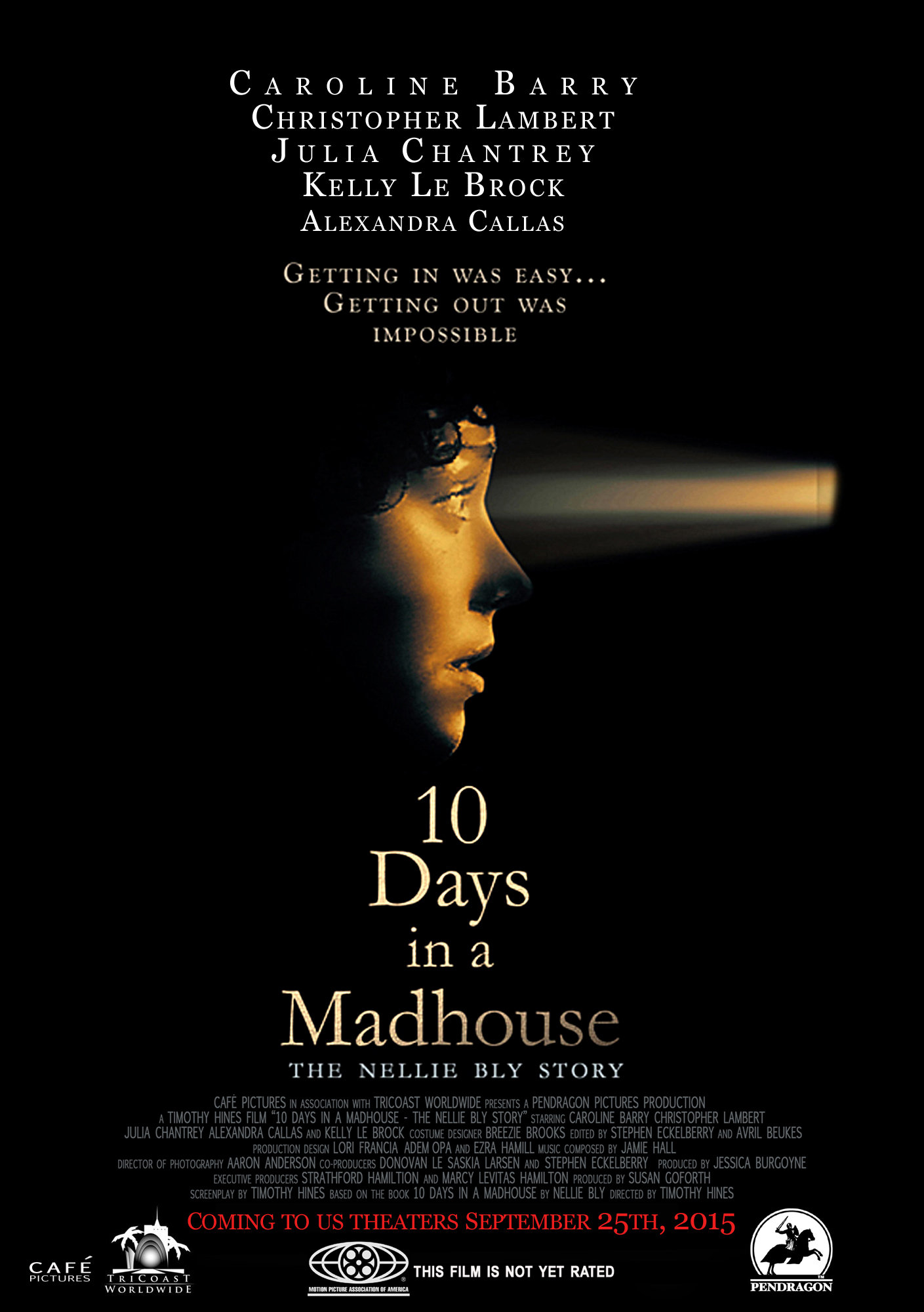 10 DAYS IN A MADHOUSE - THE NELLIE BLY STORY ONE SHEET