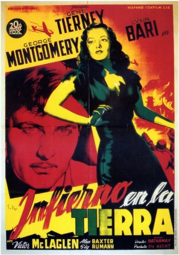 Gene Tierney and George Montgomery in China Girl (1942)