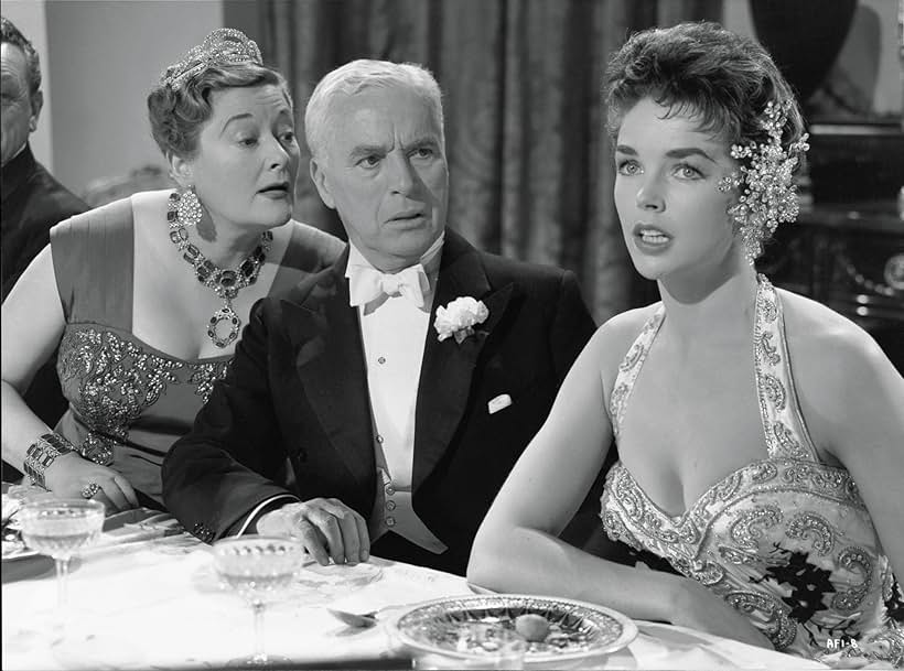 Charles Chaplin, Dawn Addams, and Joan Ingram in A King in New York (1957)