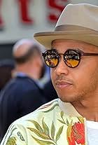 Lewis Hamilton at an event for Minions (2015)