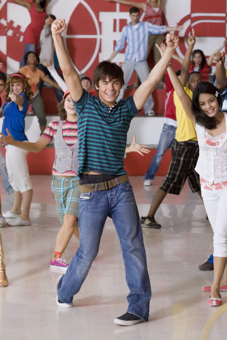 Olesya Rulin, Vanessa Hudgens, and Zac Efron in High School Musical 2 (2007)