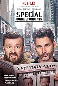 Eric Bana and Ricky Gervais in Special Correspondents (2016)