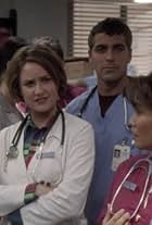 George Clooney, Lily Mariye, and Sherry Stringfield in ER (1994)