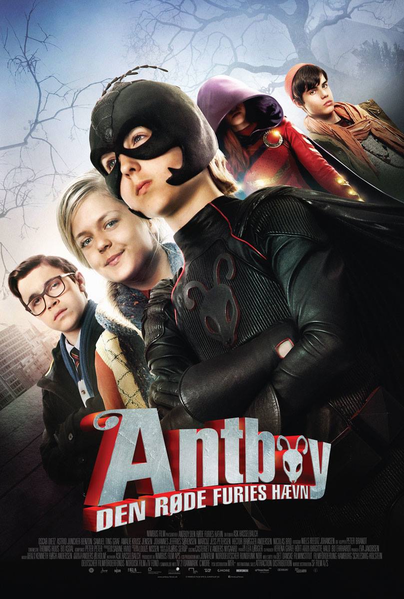 Astrid Juncher-Benzon, Oscar Dietz, Amalie Kruse Jensen, Samuel Ting Graf, and Hector Brøgger Andersen in Antboy II: Revenge of the Red Fury (2014)