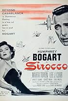 Humphrey Bogart and Märta Torén in Sirocco (1951)