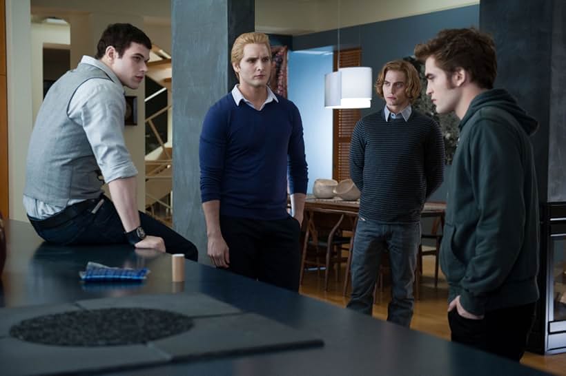 Peter Facinelli, Robert Pattinson, Kellan Lutz, and Jackson Rathbone in The Twilight Saga: Eclipse (2010)