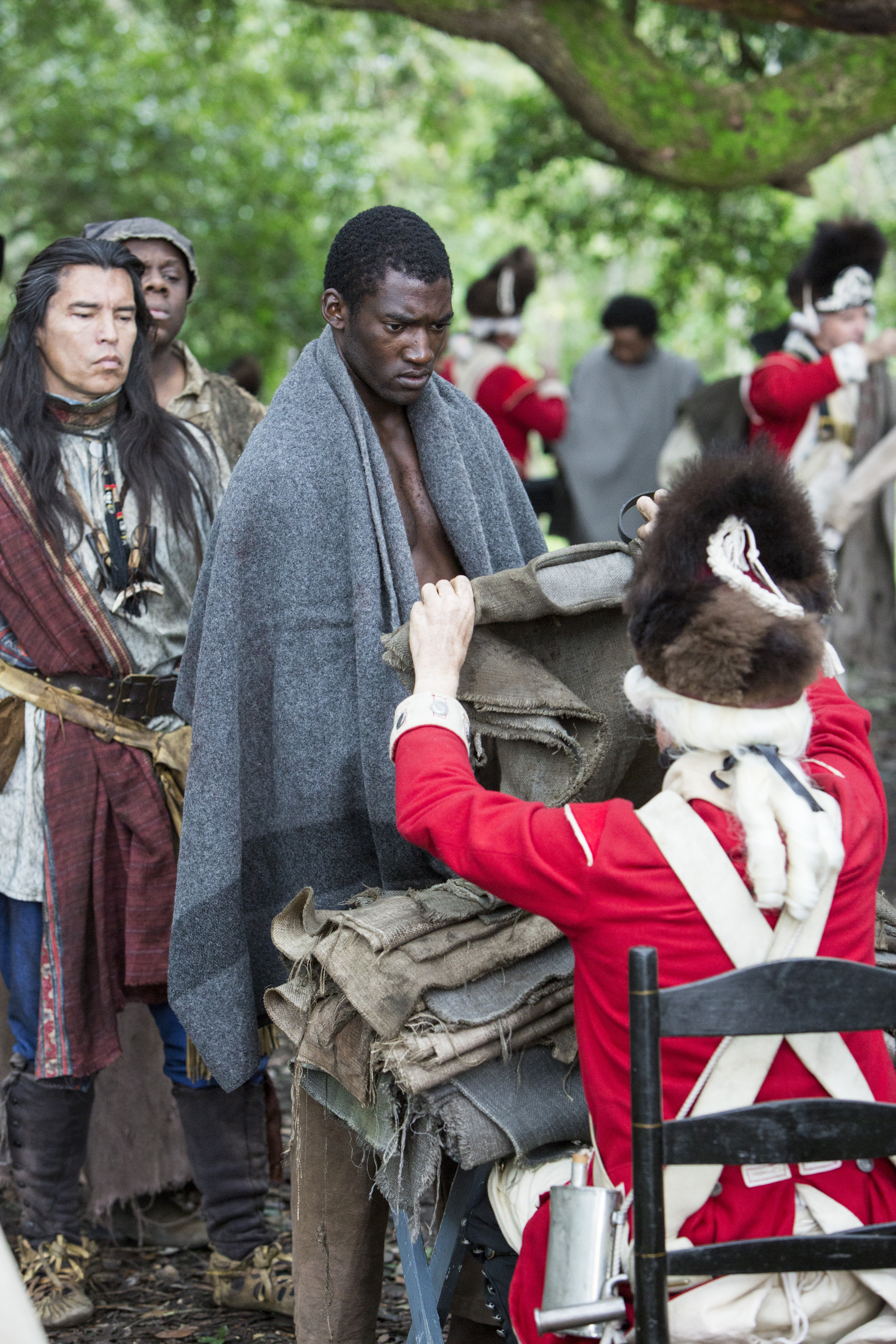 David Midthunder and Malachi Kirby in Roots (2016)