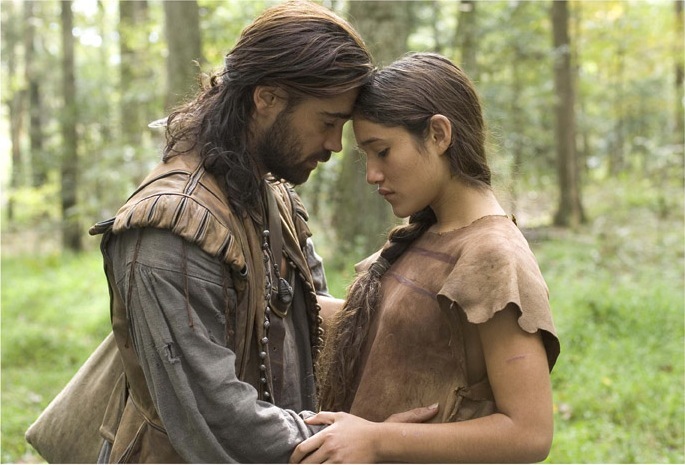 Colin Farrell and Q'orianka Kilcher in The New World (2005)