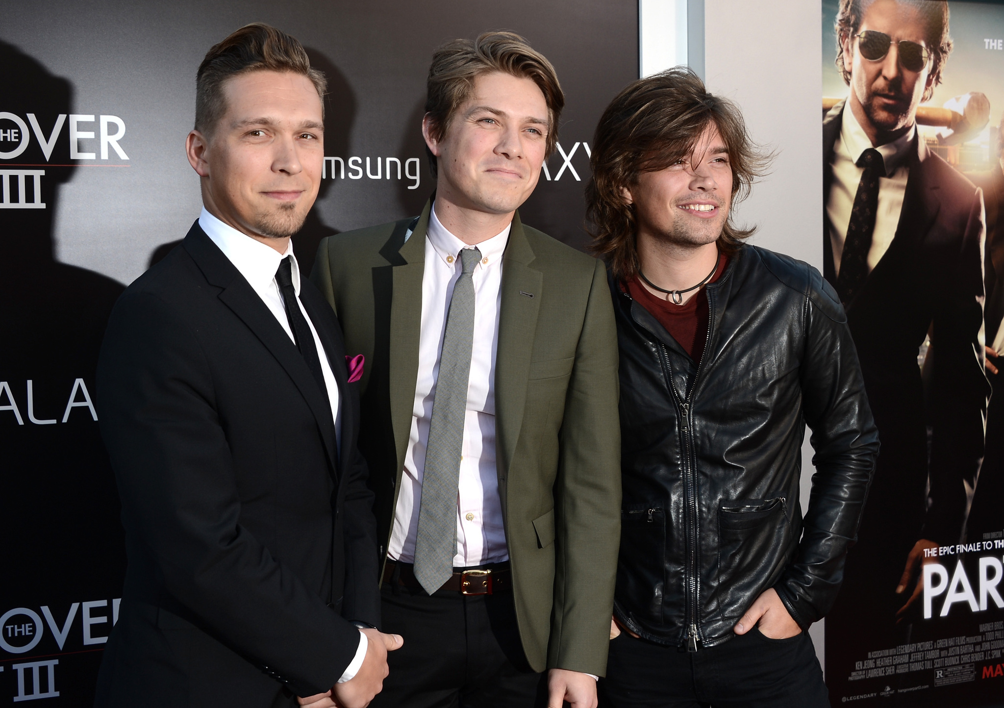 Isaac Hanson, Taylor Hanson, Zac Hanson, and Hanson at an event for The Hangover Part III (2013)