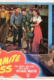 Tim Holt, Richard Martin, Lynne Roberts, Robert Shayne, and Regis Toomey in Dynamite Pass (1950)