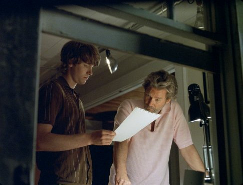 Jeff Bridges and Jon Foster in The Door in the Floor (2004)