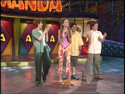 Amanda Bynes, Drake Bell, Josh Peck, and Nancy Sullivan in The Amanda Show (1999)