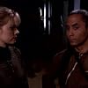 Richard Biggs and Marjorie Monaghan in Babylon 5 (1993)