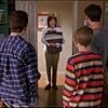 Frankie Muniz, Justin Berfield, Jane Kaczmarek, and Erik Per Sullivan in Malcolm in the Middle (2000)