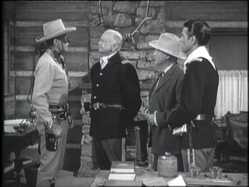 Don Beddoe, Charles A. Gibbs, John Hart, and Russell Hicks in The Lone Ranger (1949)