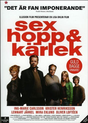 Ing-Marie Carlsson, Krister Henriksson, Lennart Jähkel, and Oliver Loftéen in Sex, hopp & kärlek (2005)