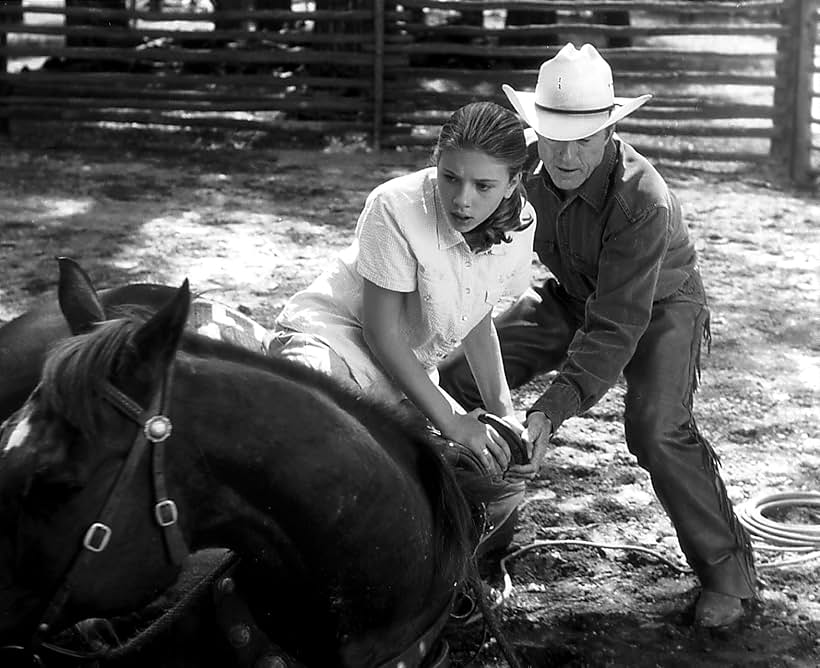 Robert Redford and Scarlett Johansson in The Horse Whisperer (1998)