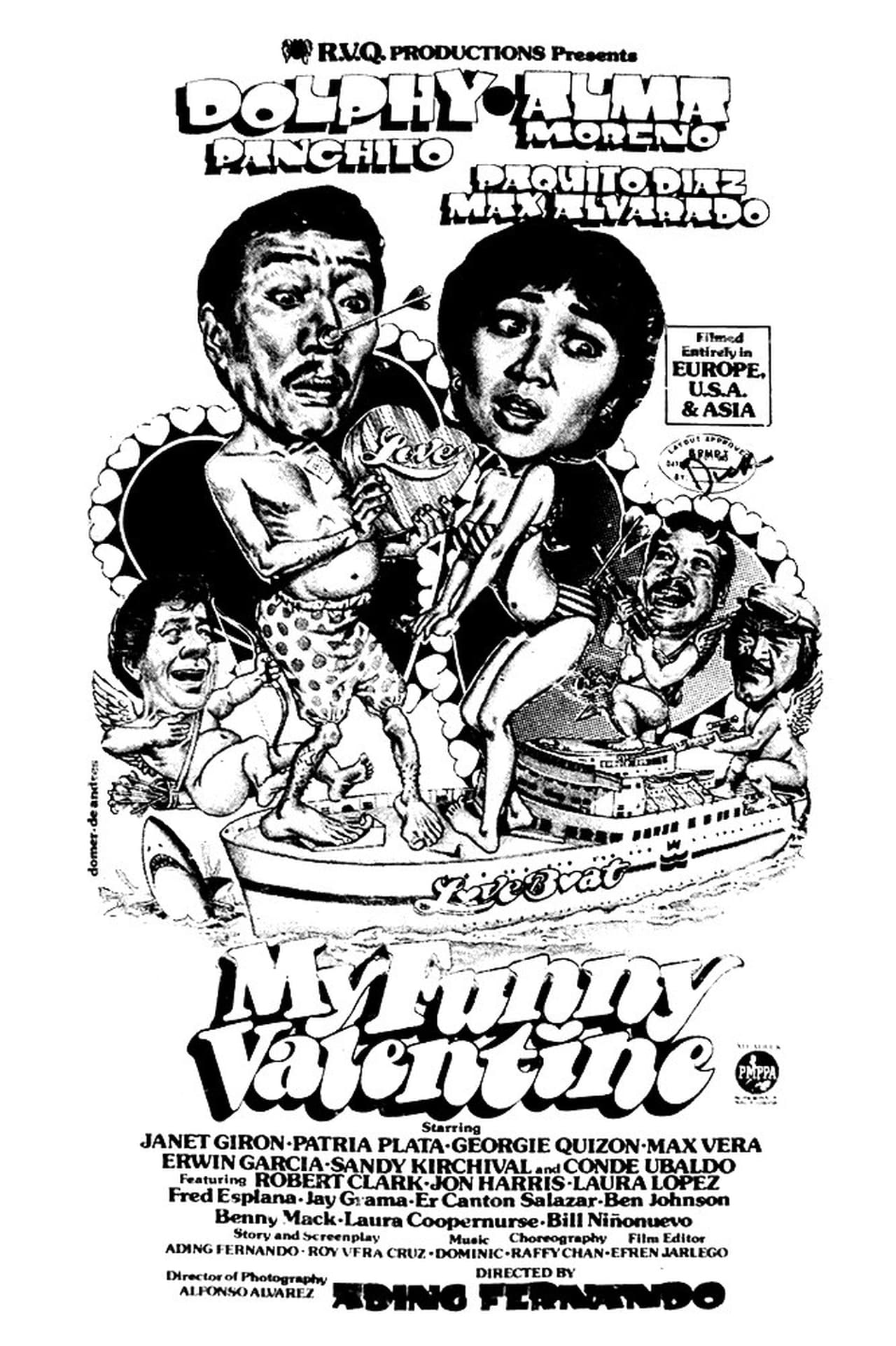 Max Alvarado, Paquito Diaz, Alma Moreno, Panchito, and Dolphy in My Funny Valentine (1983)