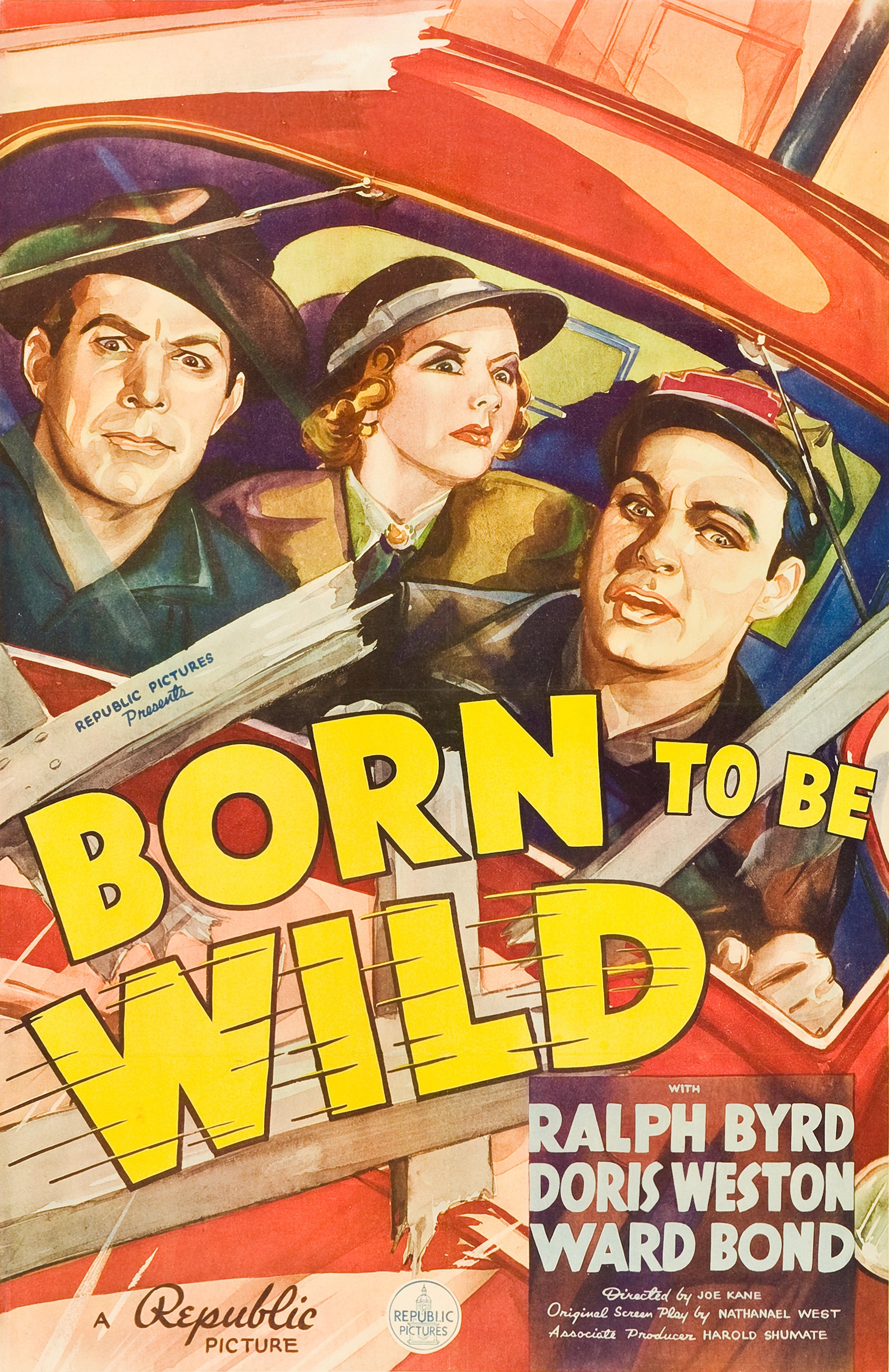 Ward Bond, Ralph Byrd, and Doris Weston in Born to Be Wild (1938)