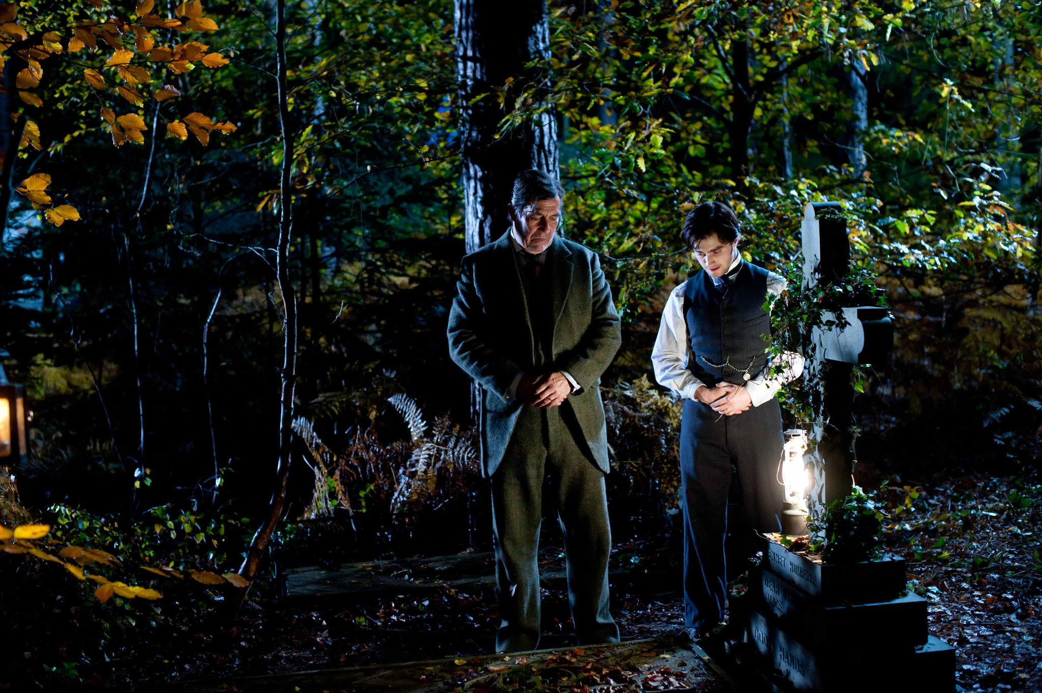 Ciarán Hinds and Daniel Radcliffe in The Woman in Black (2012)