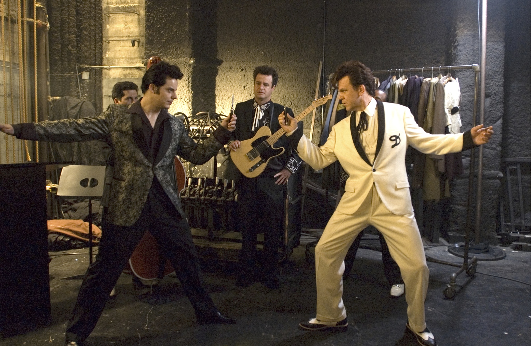 John C. Reilly, Matt Besser, and Jack White in Walk Hard: The Dewey Cox Story (2007)