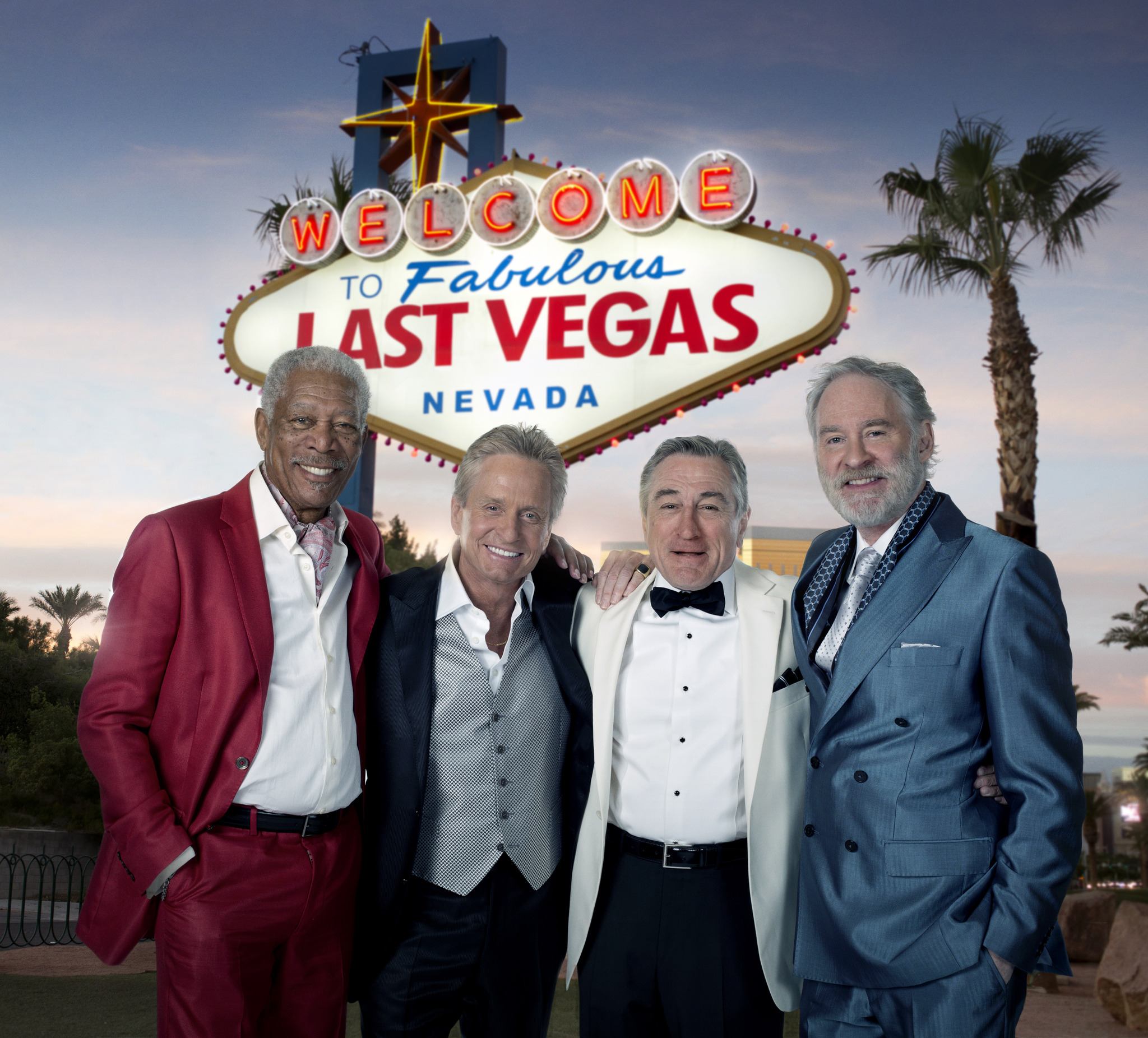 Robert De Niro, Michael Douglas, Morgan Freeman, and Kevin Kline in Last Vegas (2013)