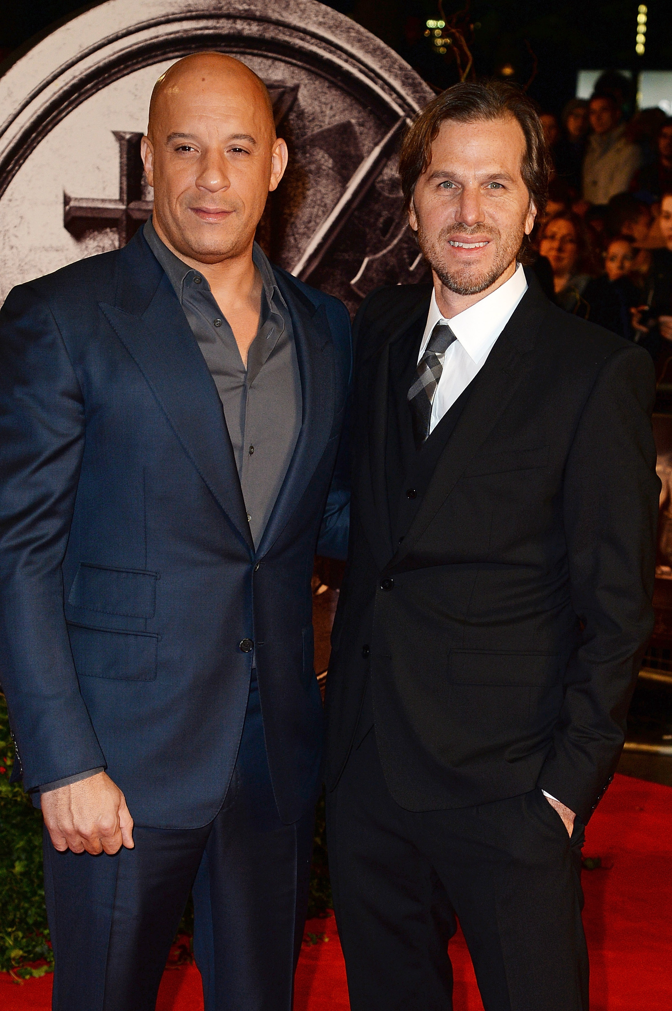 Vin Diesel and Breck Eisner at an event for The Last Witch Hunter (2015)