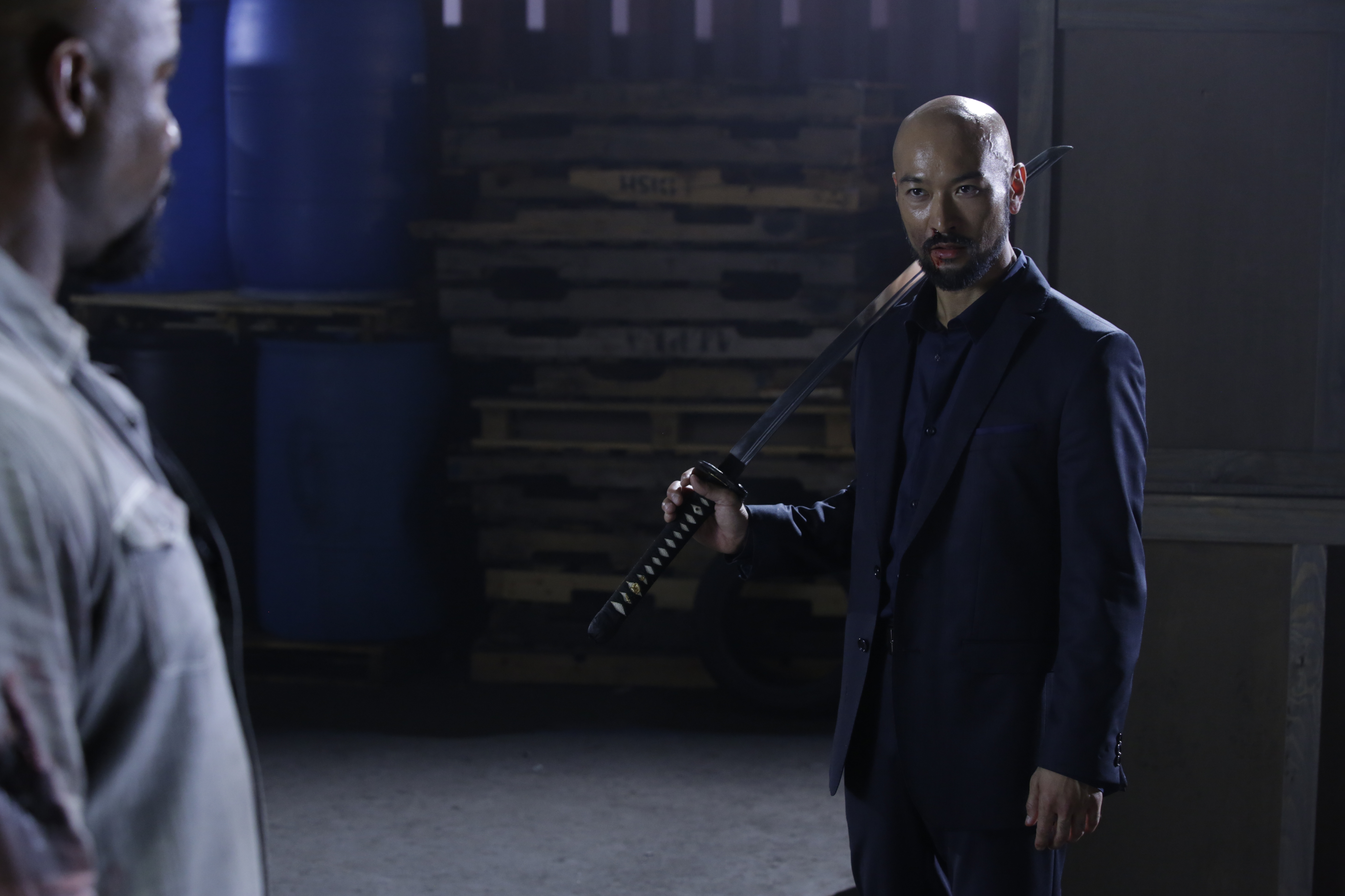 Michael Jai White and Masashi Odate in Falcon Rising (2014)