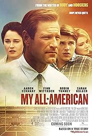 Robin Tunney, Aaron Eckhart, Sarah Bolger, and Finn Wittrock in My All-American (2015)