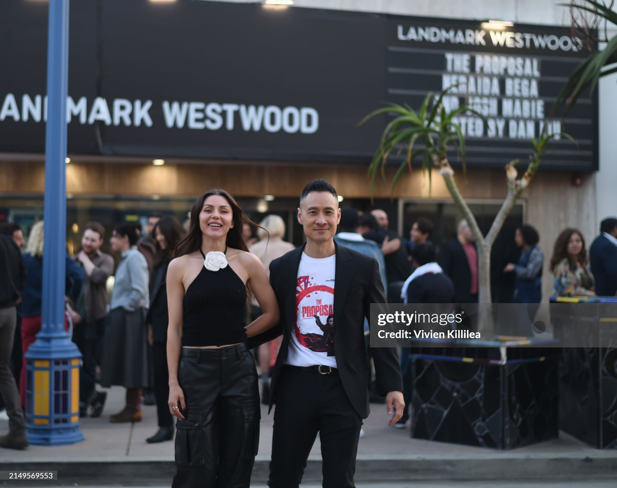 Neraida Bega and Mike Chat at The Proposal Screening